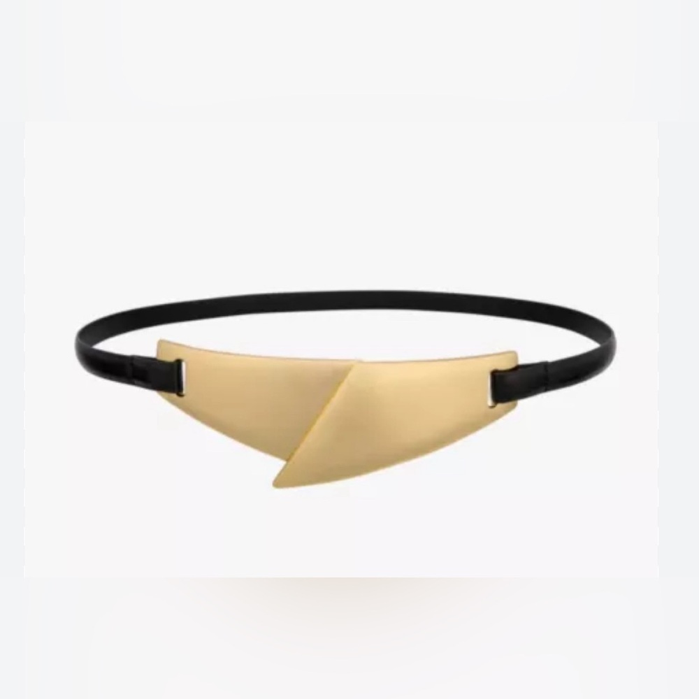 NWT- ZARA FAUX LEATHER WIDE HARNESS BELT Limited Edition -Small